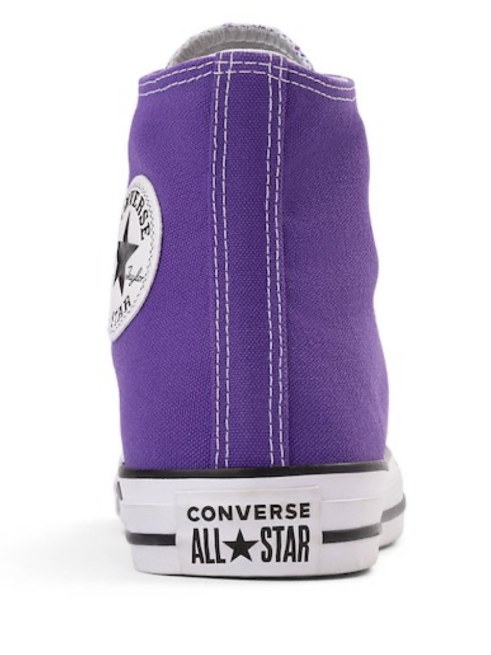 EUC Converse Chuck Taylor All Star High-Top Sneaker - Purple, youth girl size 2 - Picture 9 of 10
